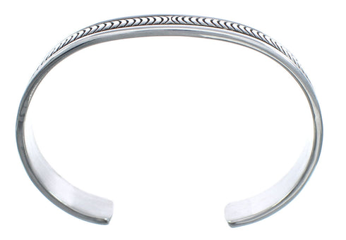Native American Sterling Silver Navajo Cuff Bracelet AX121365